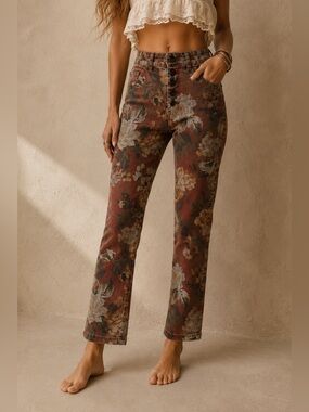 Anthropologie Pilcro and The Letterpress High Rise Straight Jeans - Size 27